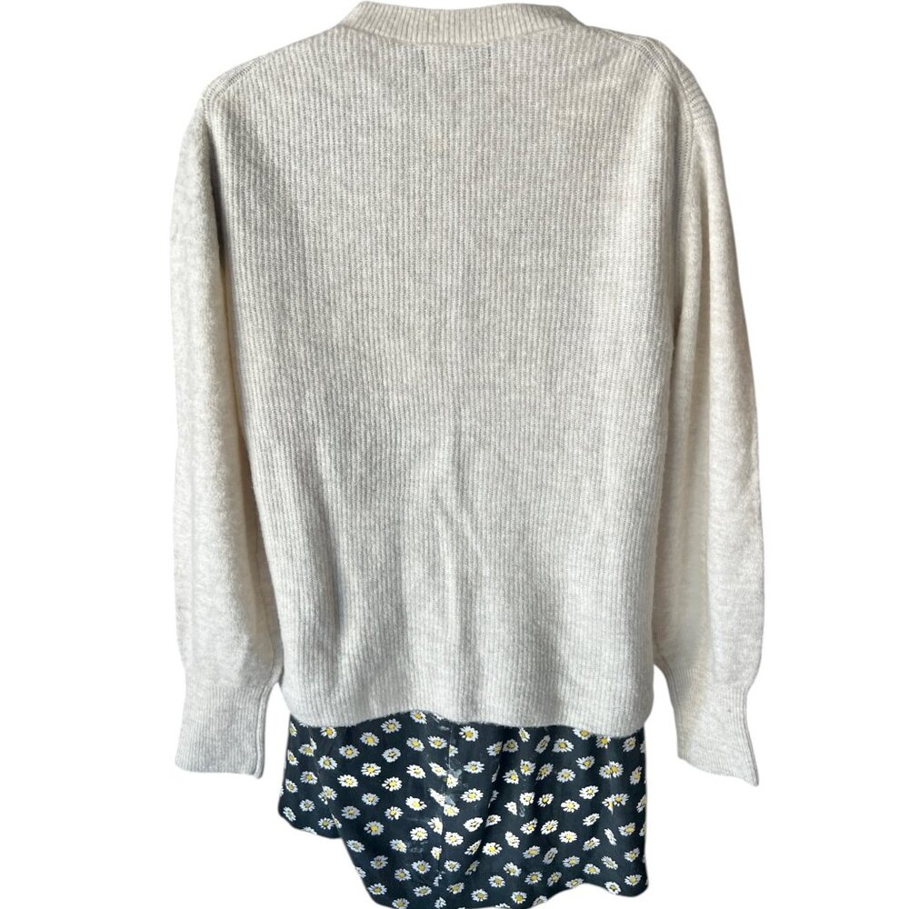 Banana Republic Womens Beige Ribbed Knit Sweater Medium - Picture 5 of 12